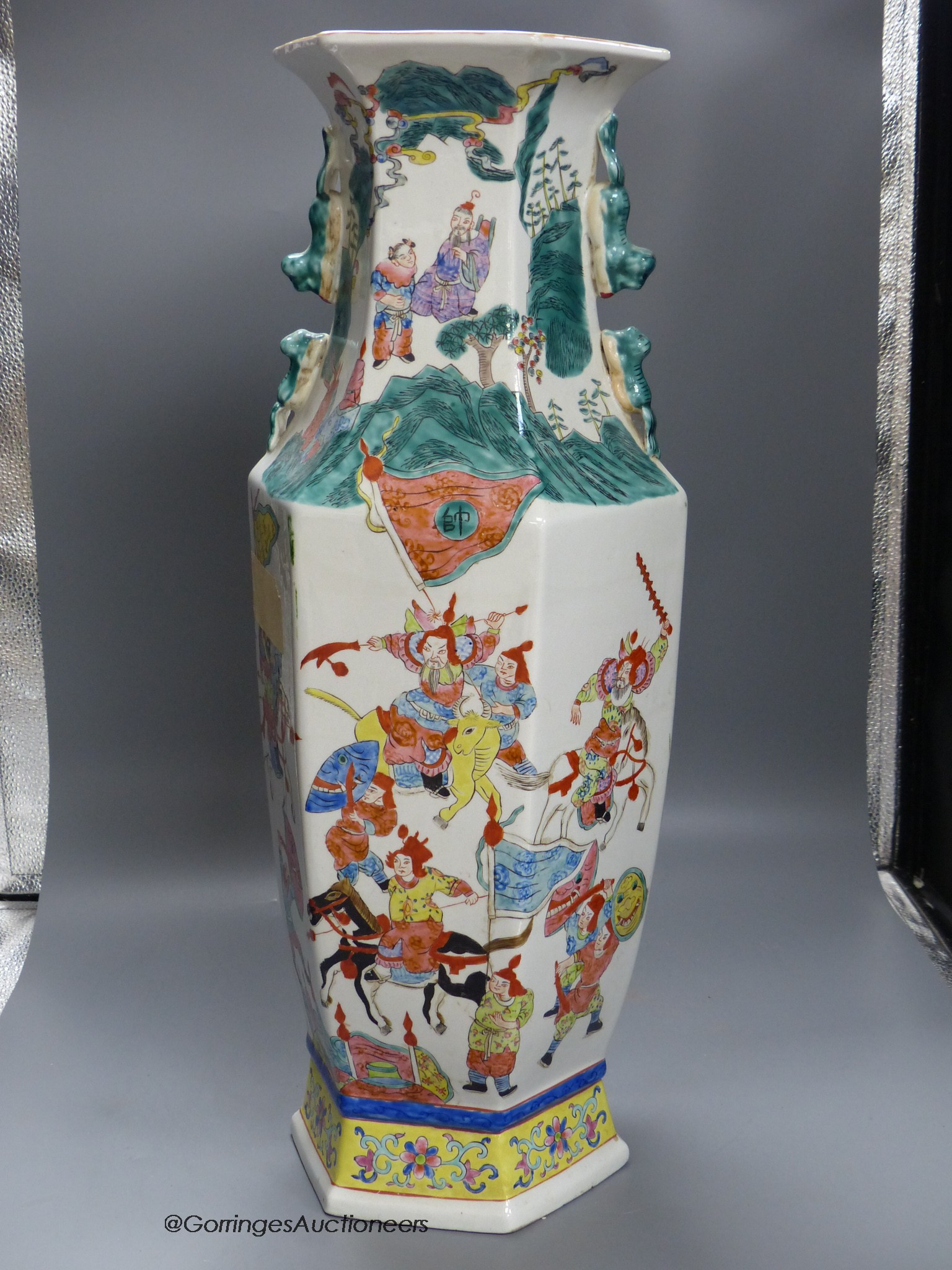 A large Chinese famille rose vase, 60cm high